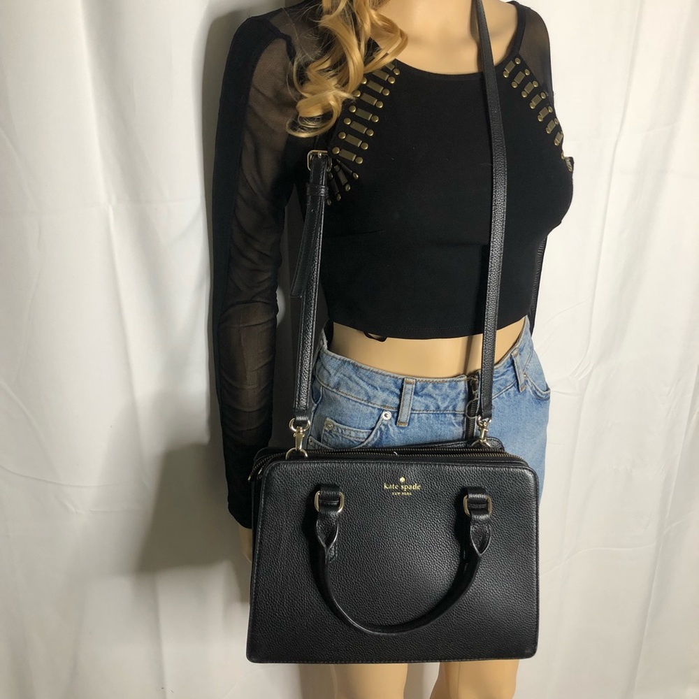 SOLD Kate Spade Pebbled Mulberry Street Lise Satch - Picture 4 of 12